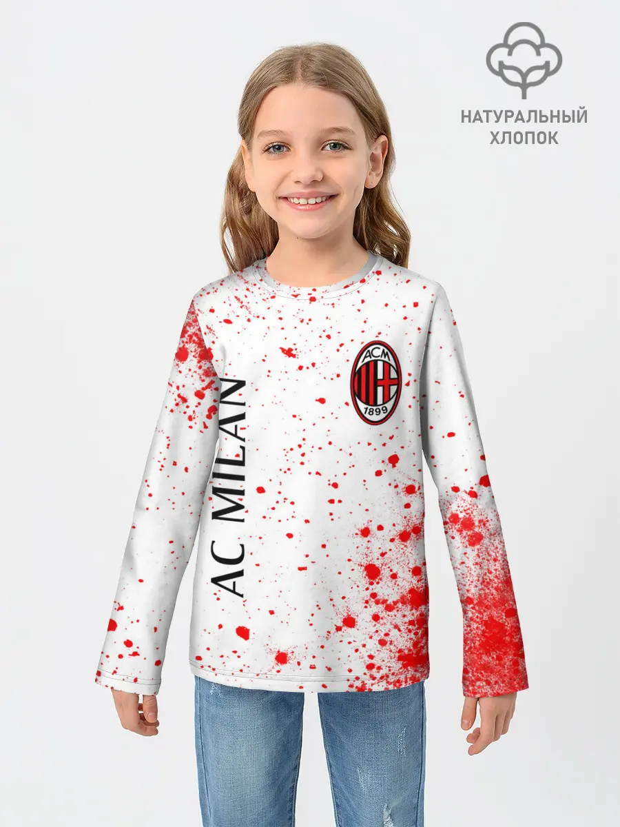 Детский лонгслив / AC MILAN / МИЛАН