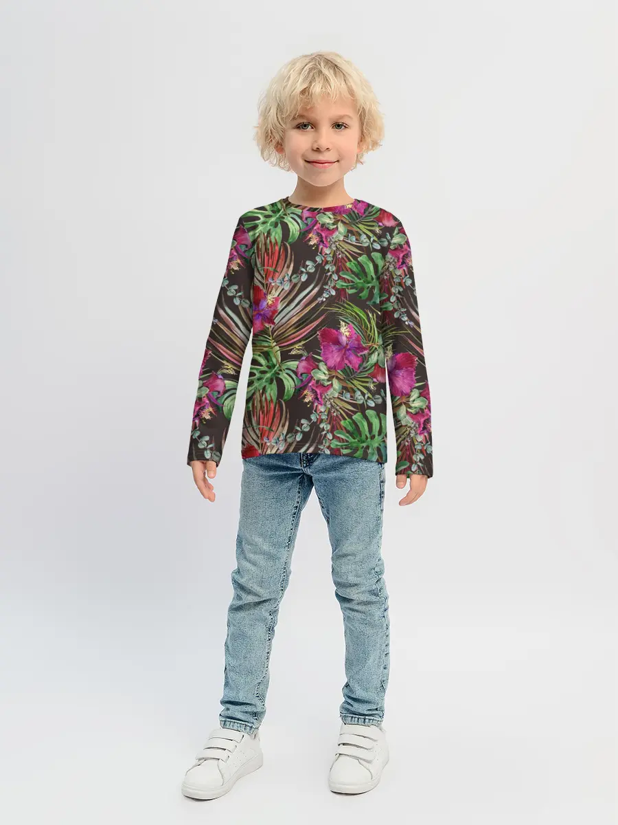 Детский лонгслив / Тропики