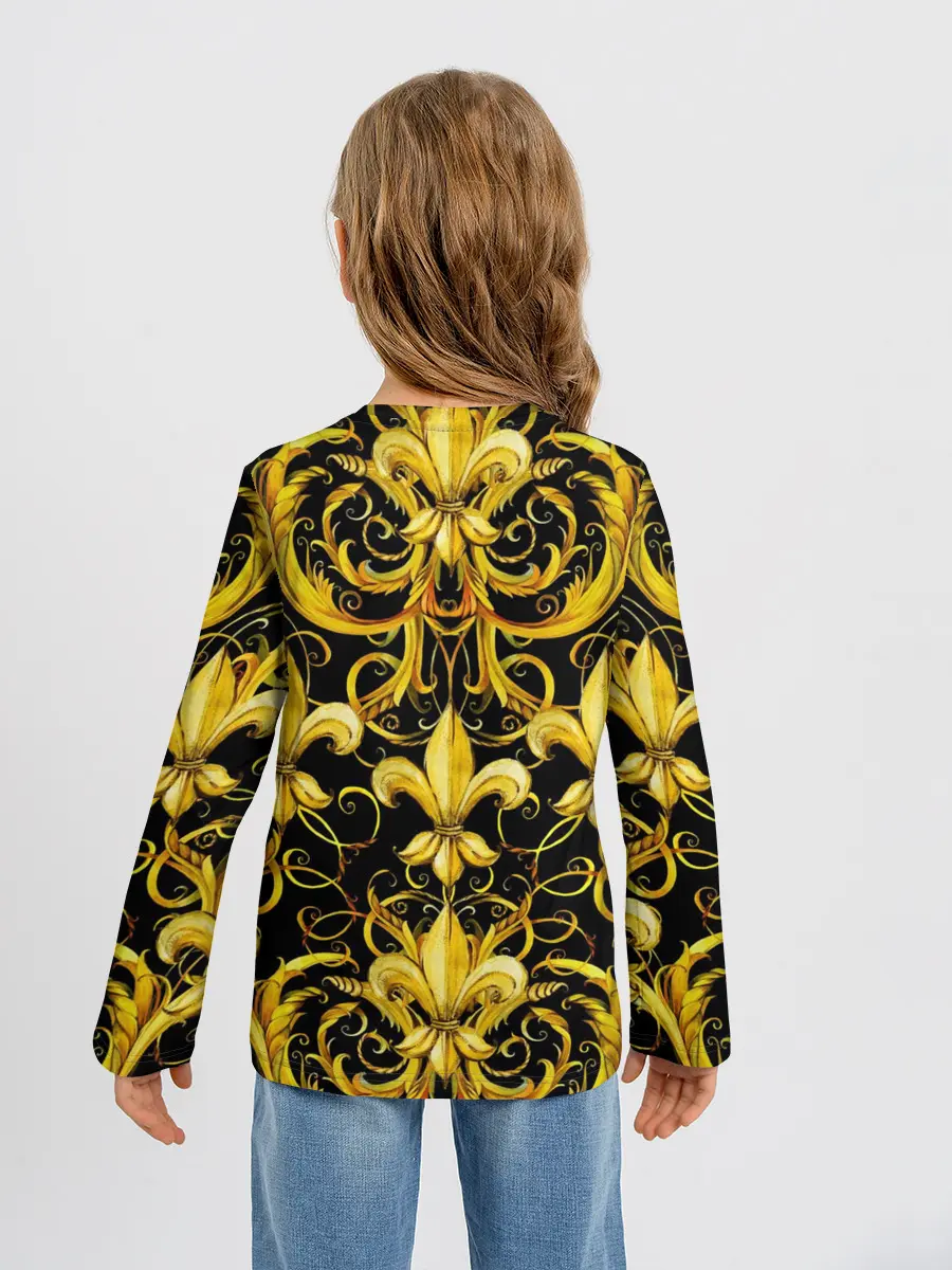 Детский лонгслив / gold spades