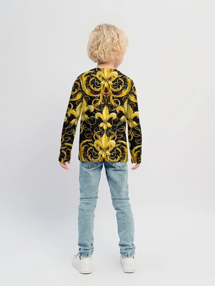 Детский лонгслив / gold spades