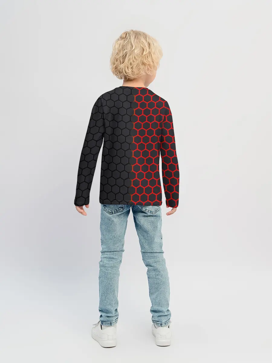 Детский лонгслив / НЕОНОВЫЕ СОТЫ