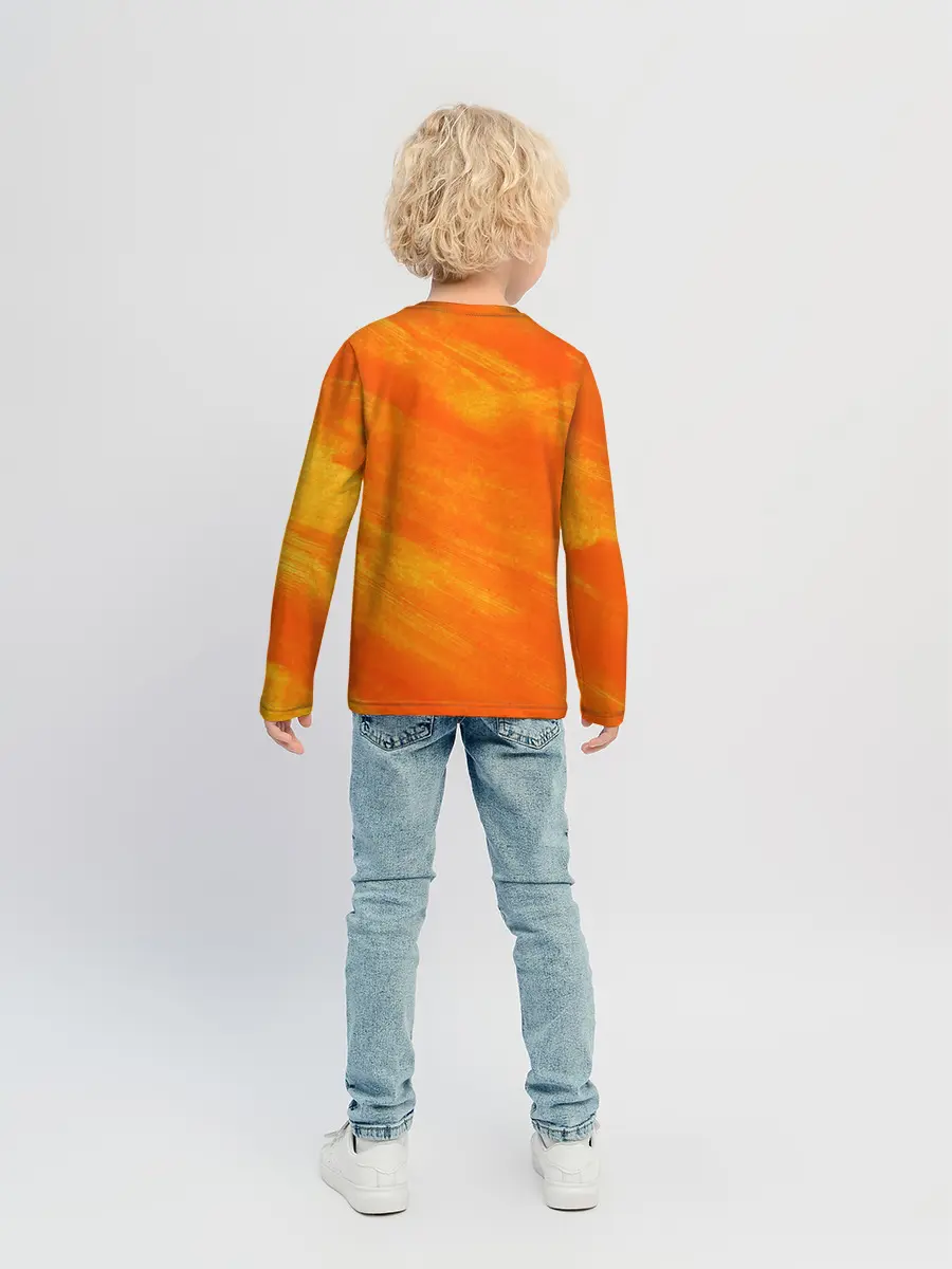 Детский лонгслив / ОРАНЖЕВАЯ КРАСКА