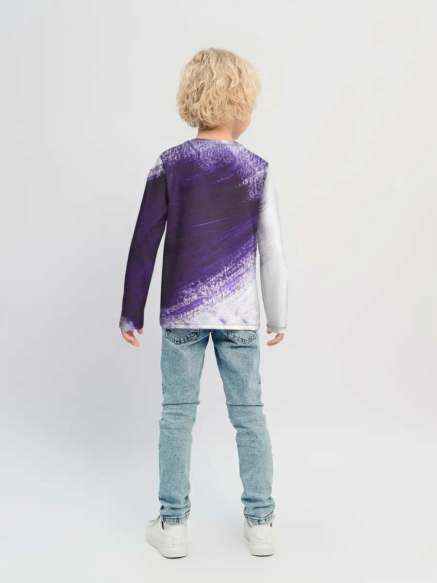 Детский лонгслив / ФИОЛЕТОВАЯ КРАСКА