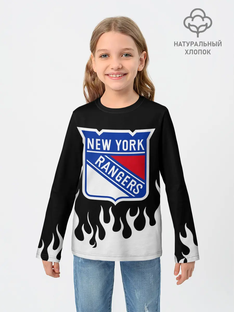 Детский лонгслив / Нью-Йорк Рейнджерс