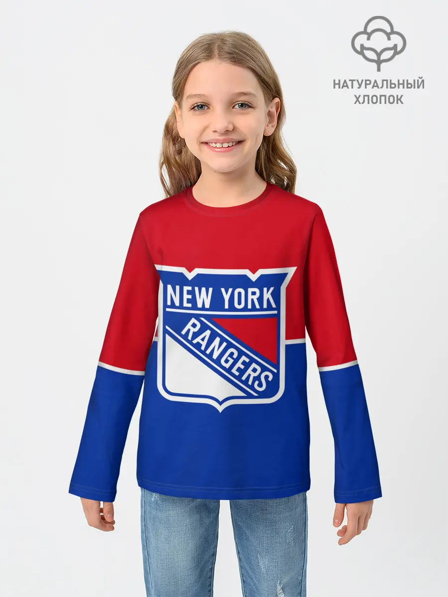 Детский лонгслив / Нью-Йорк Рейнджерс