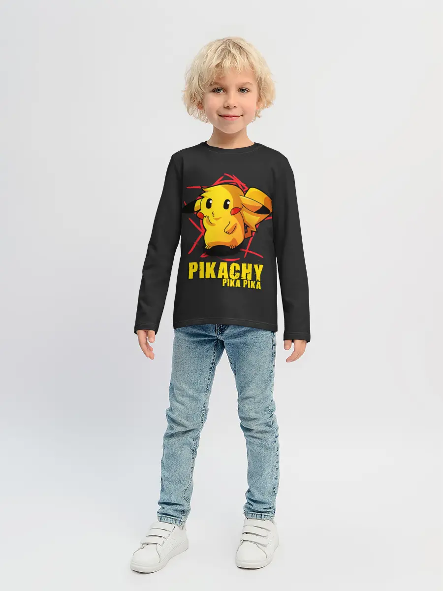 Детский лонгслив / Pikachu Pika Pika