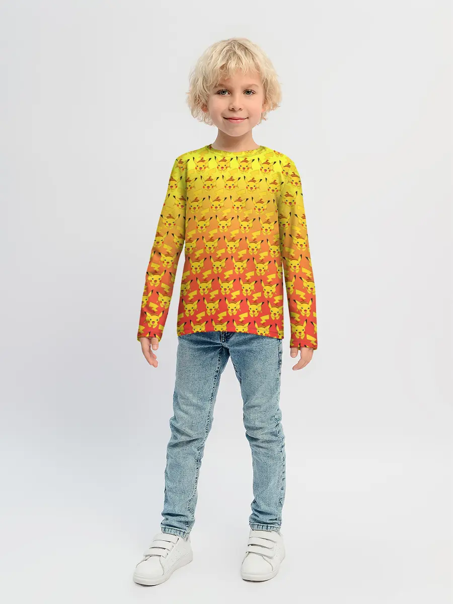Детский лонгслив / Pikachu Pika Pika