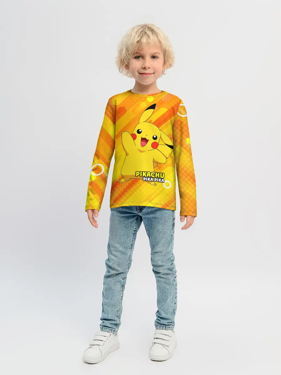 Детский лонгслив / Pikachu Pika Pika