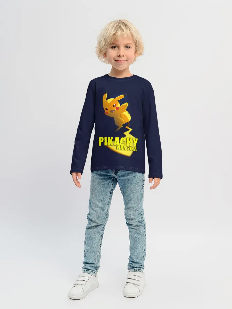 Детский лонгслив / Pikachu Pika Pika