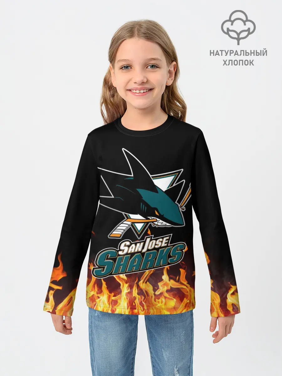 Детский лонгслив / Сан-Хосе Шаркс