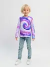 Детский лонгслив / TIE-DYE PURPLE