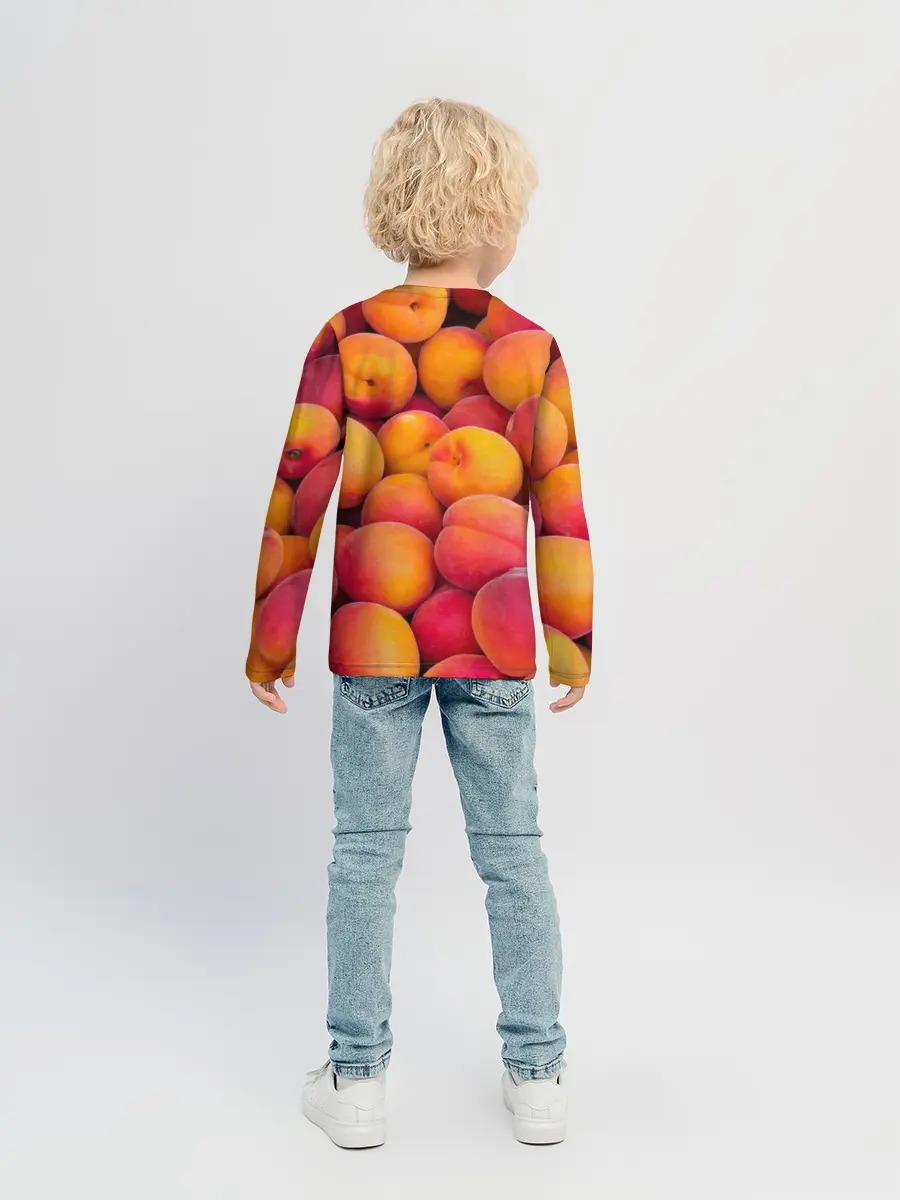 Детский лонгслив / Персики