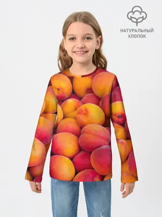 Детский лонгслив / Персики
