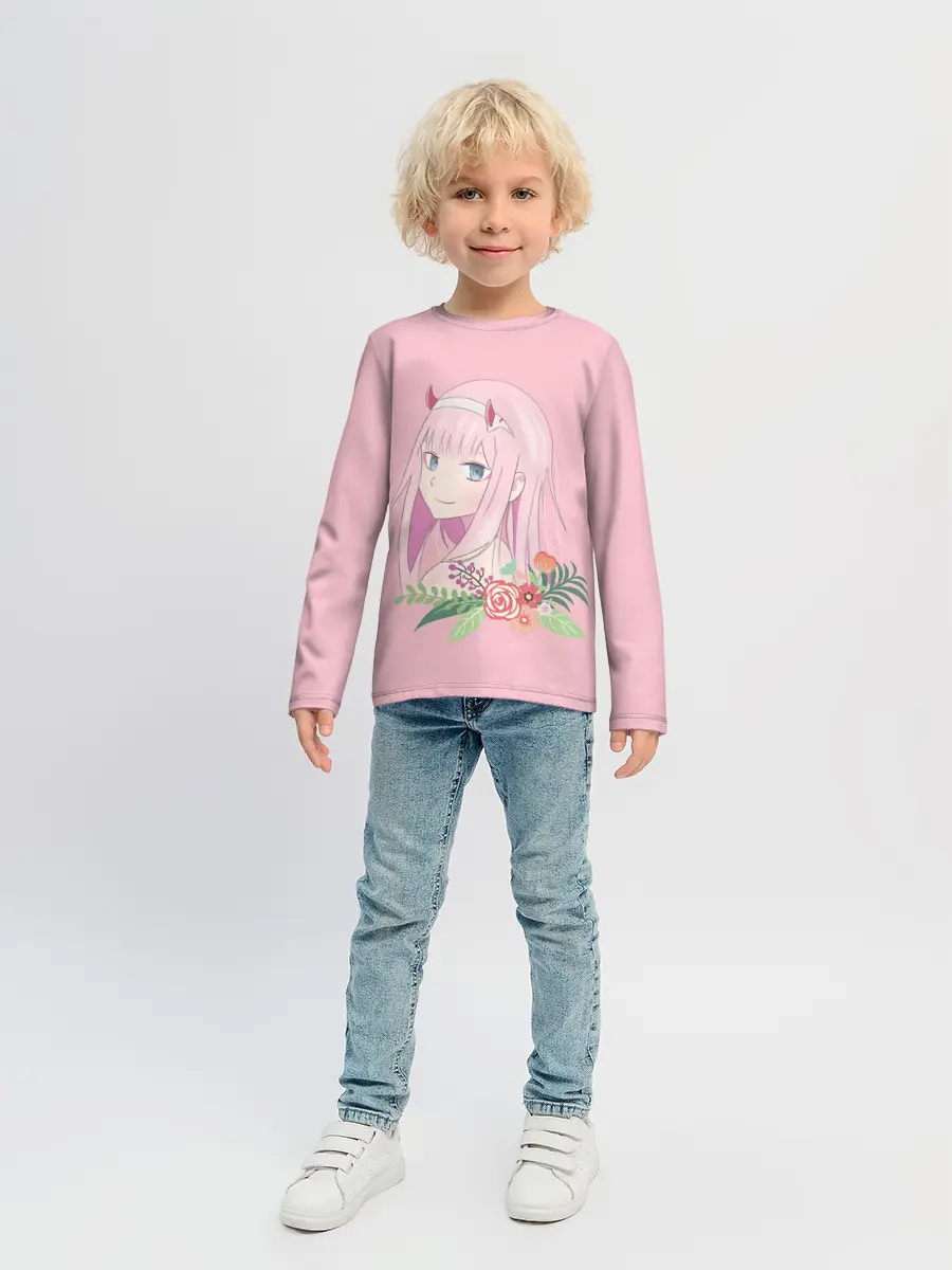 Детский лонгслив / Pink Zero Two