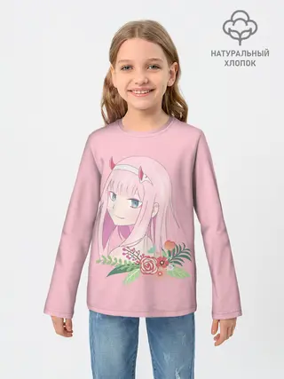 Детский лонгслив / Pink Zero Two