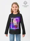 Детский лонгслив / Ноль Два. Неоновая Рамка