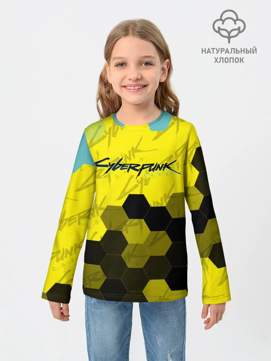 Детский лонгслив / CYBERPUNK 2077 / Киберпанк