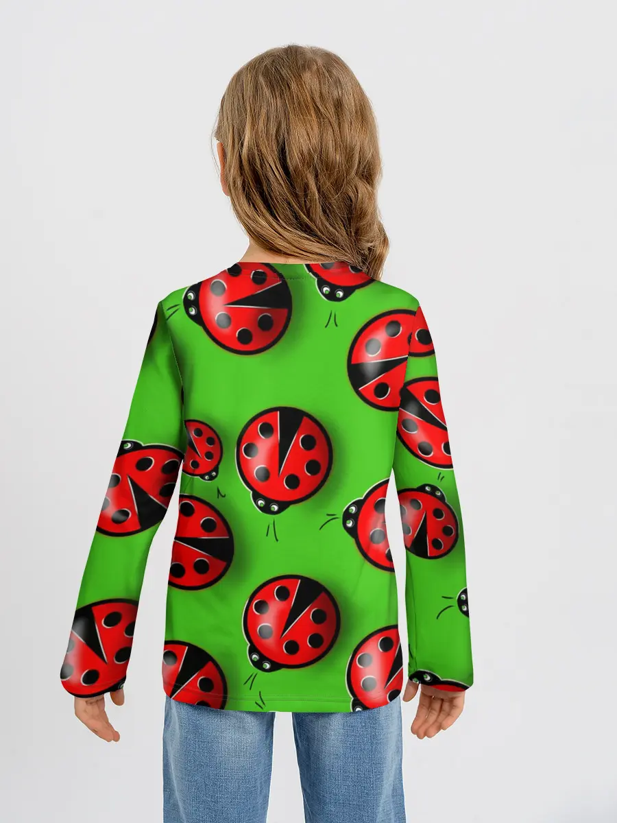 Детский лонгслив / Божьи коровки