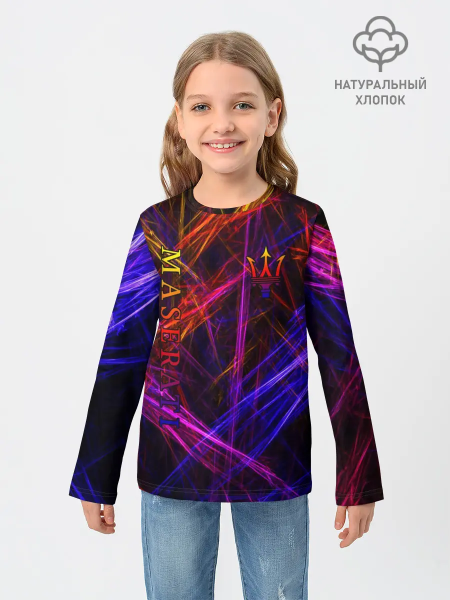 Детский лонгслив / Maserati | Мазерати