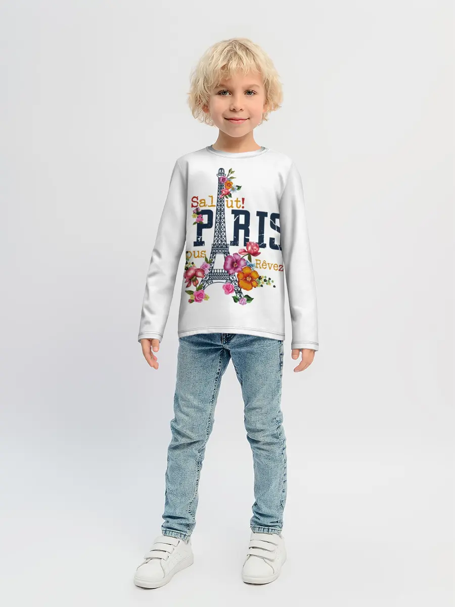 Детский лонгслив / Париж
