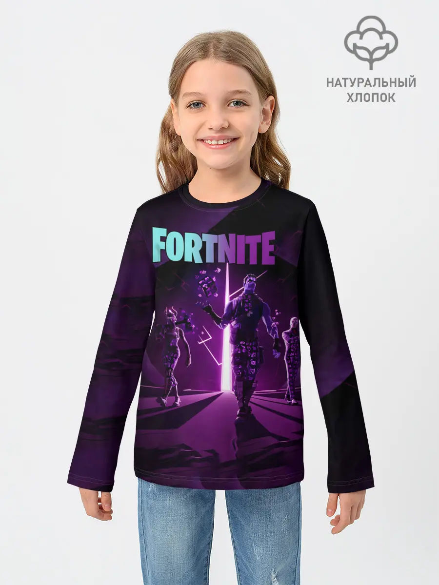 Детский лонгслив / fortnite
