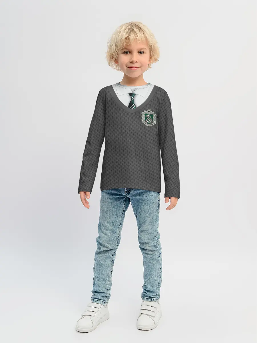 Детский лонгслив / Форма Слизерина