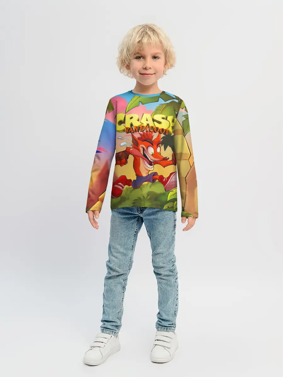 Детский лонгслив / Crash Bandicoot