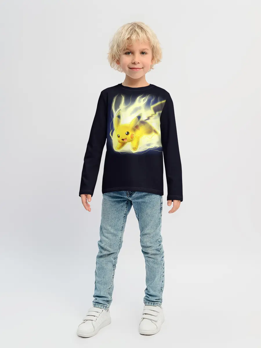 Детский лонгслив / Pikachu Pika Pika