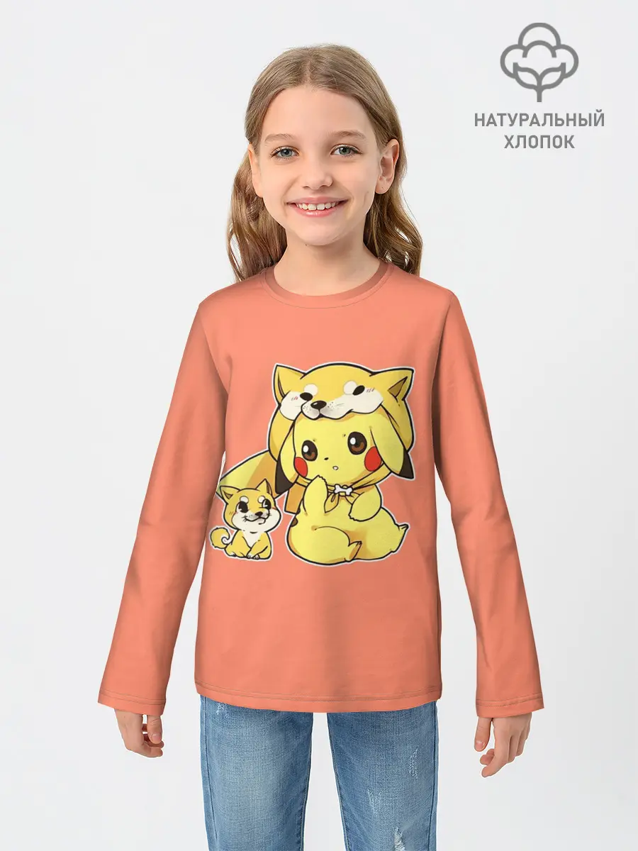 Детский лонгслив / Pikachu Pika Pika