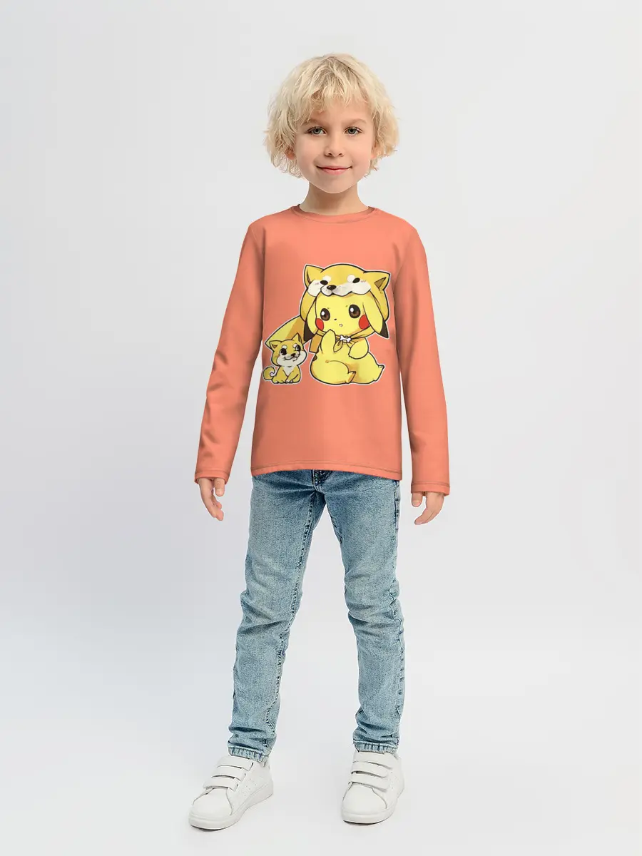 Детский лонгслив / Pikachu Pika Pika