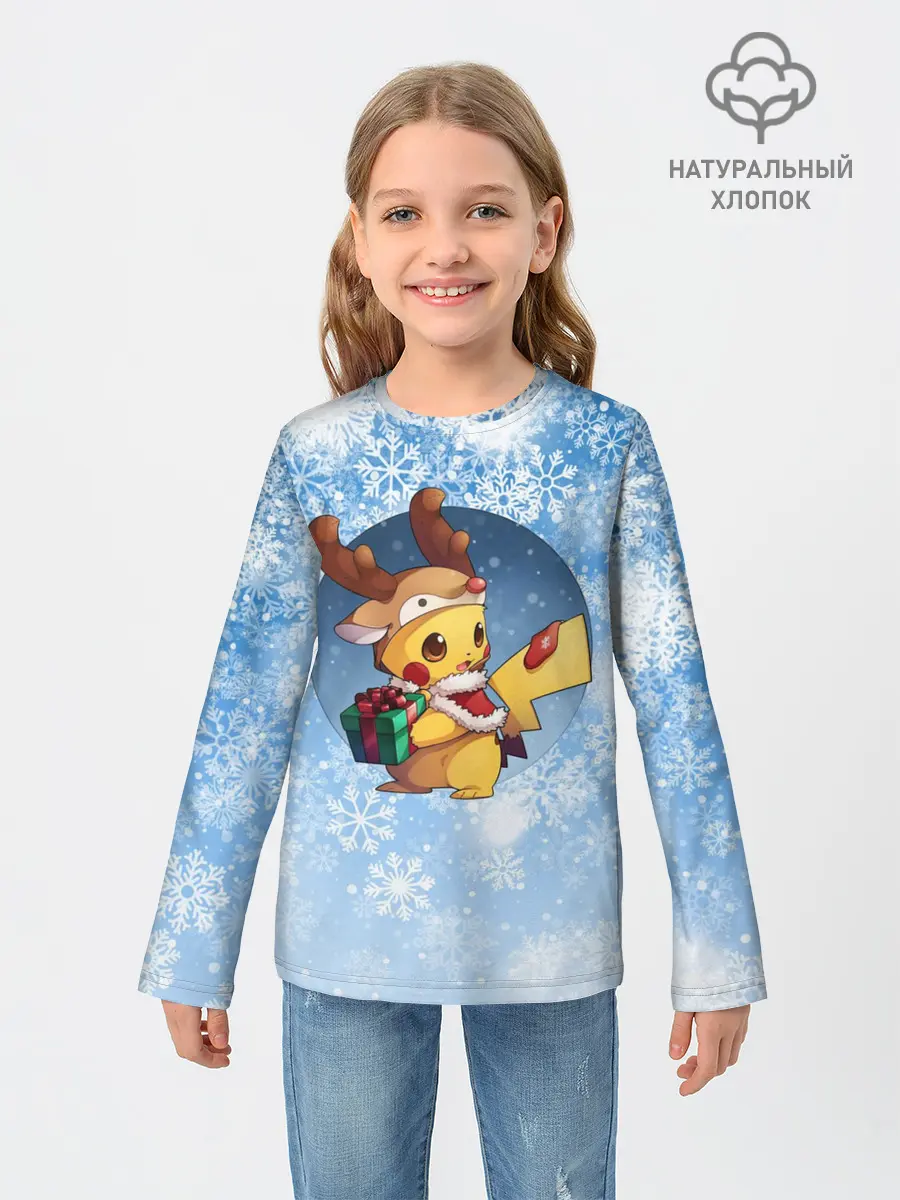 Детский лонгслив / Pikachu Pika Pika