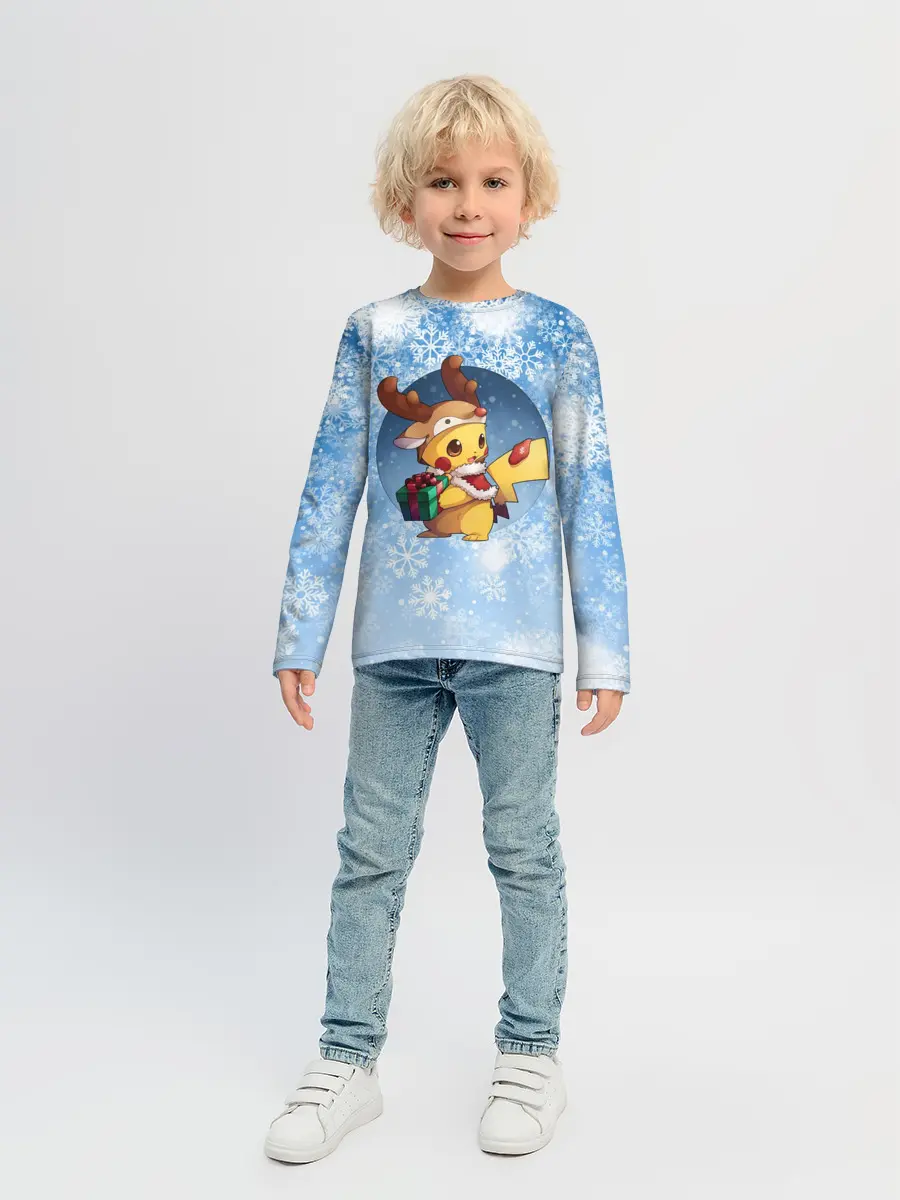 Детский лонгслив / Pikachu Pika Pika