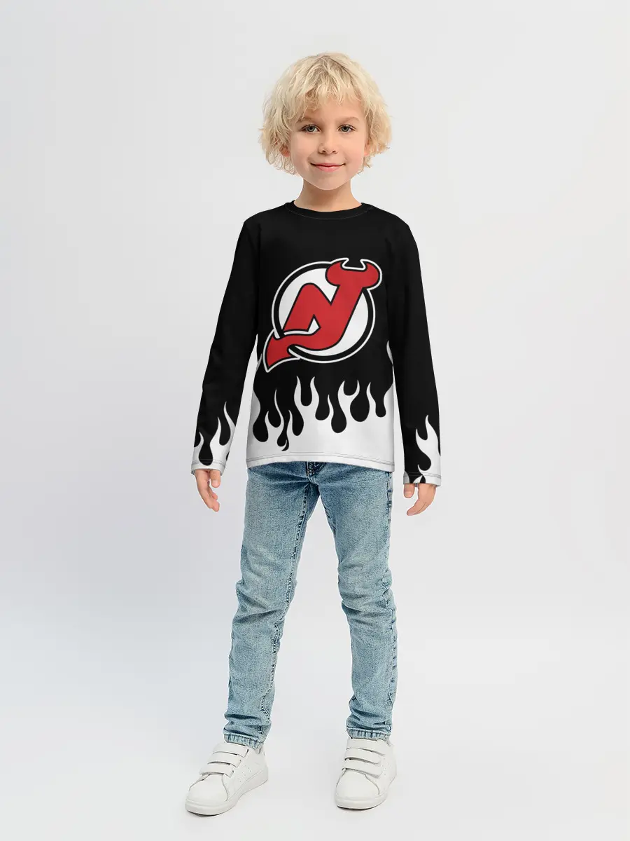 Детский лонгслив / Нью-Джерси Девилз