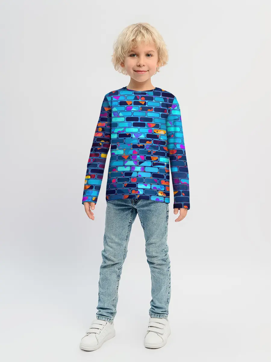 Детский лонгслив / Кирпичики.
