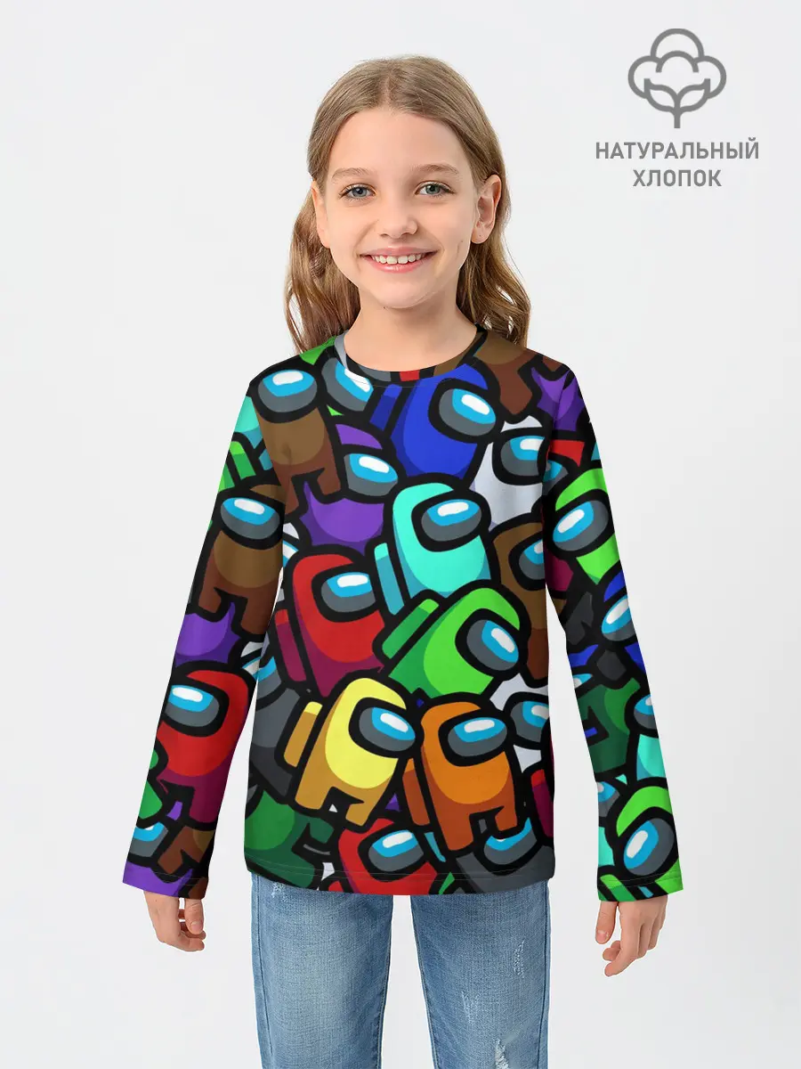 Детский лонгслив / Among us