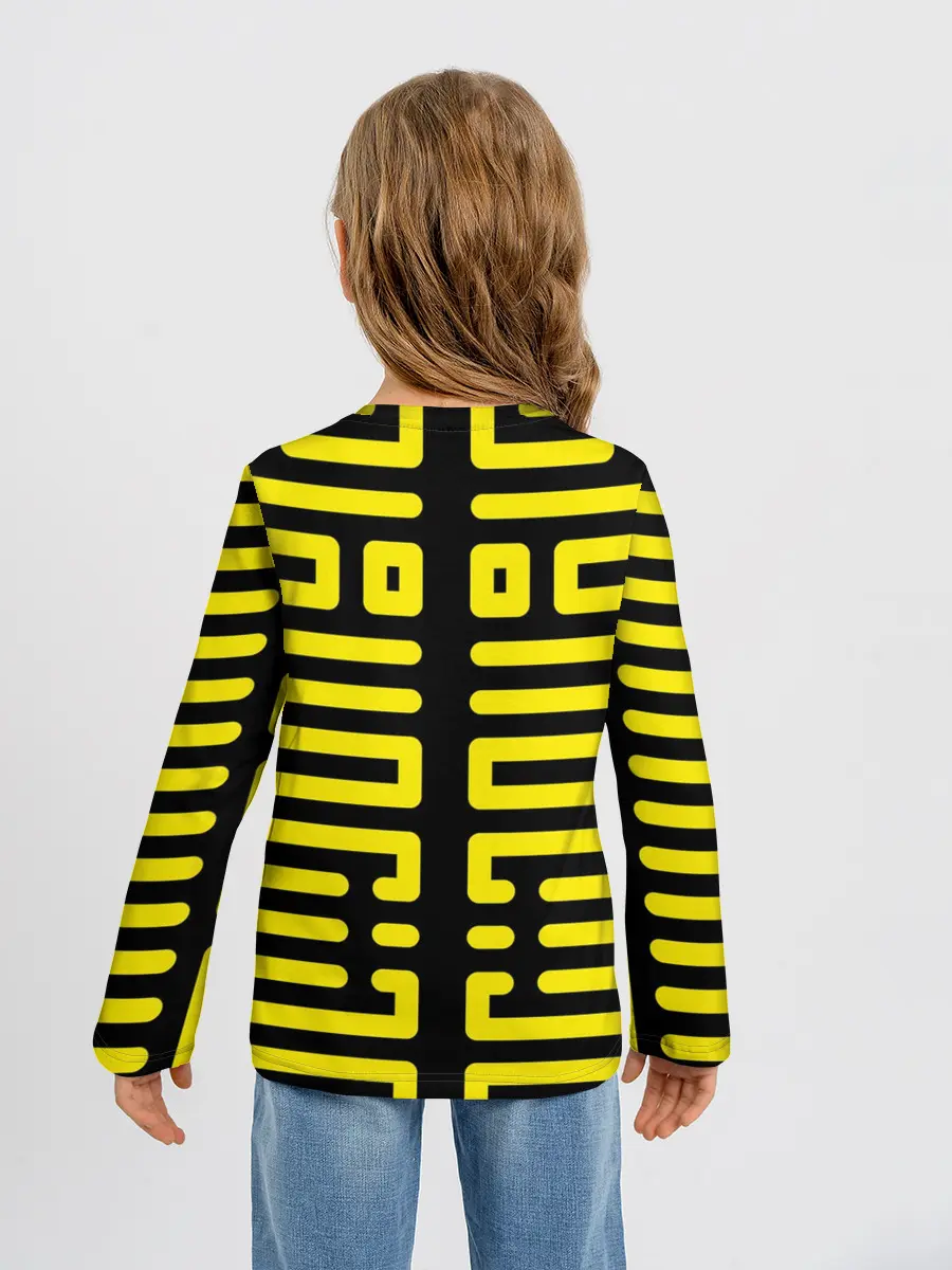 Детский лонгслив / полосы, линии, узор,