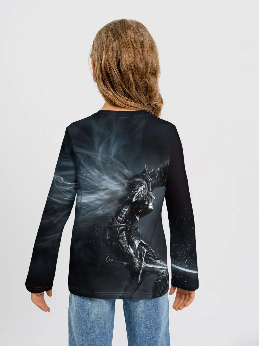 Детский лонгслив / Ночной рыцарь