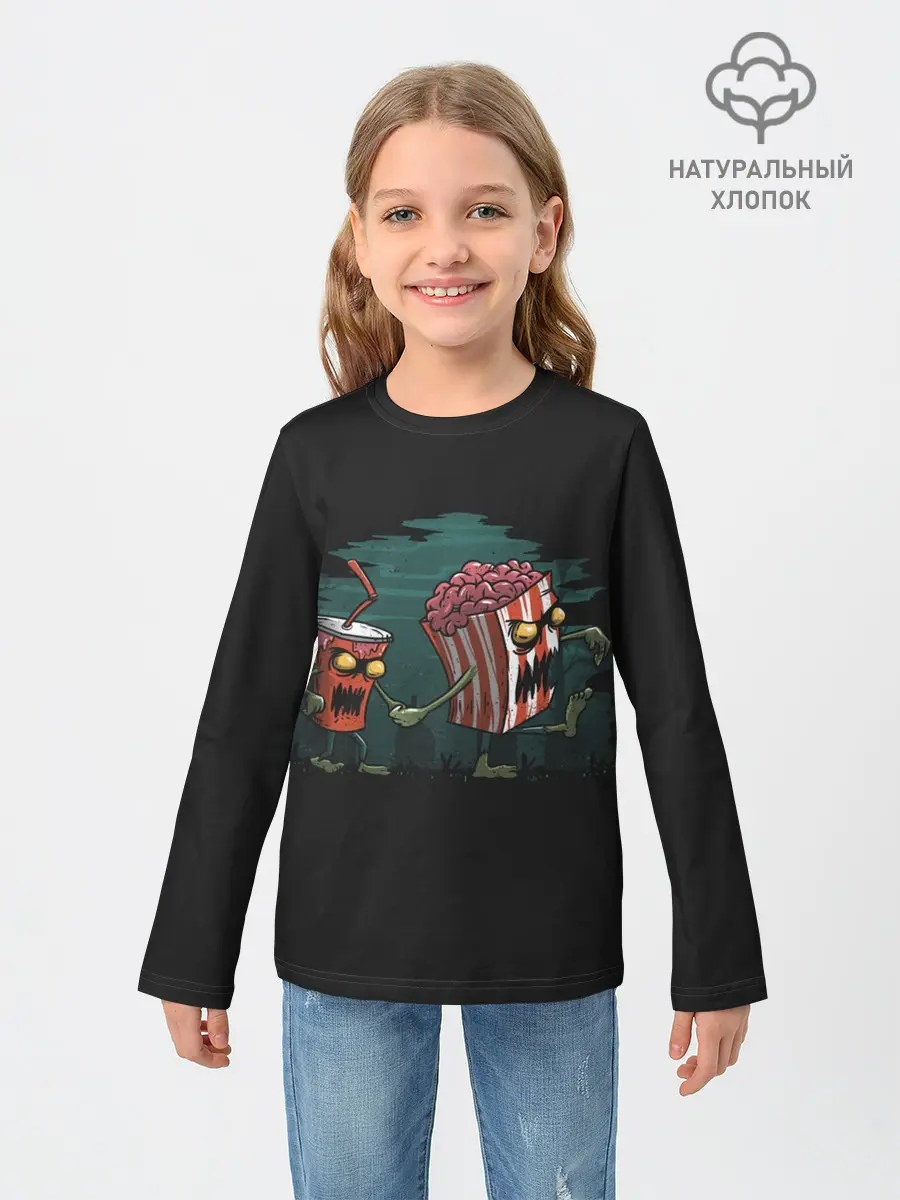 Детский лонгслив / Zombie