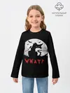 Детский лонгслив / What Cat