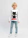 Детский лонгслив / What Cat