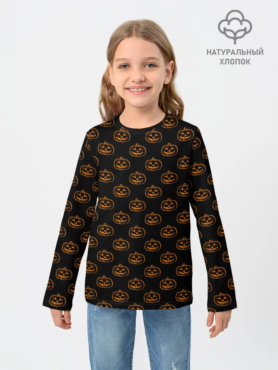 Детский лонгслив / Хеллоуин