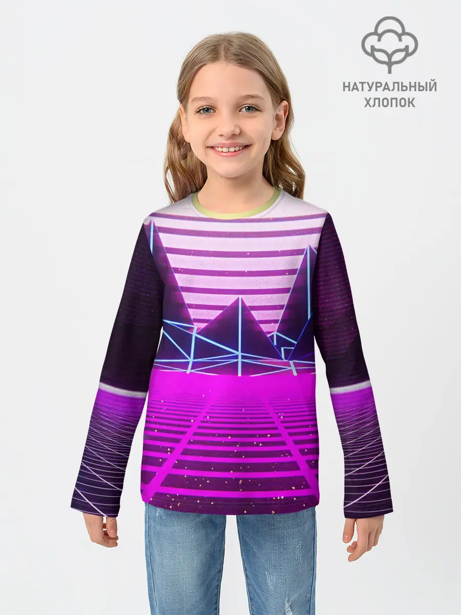 Детский лонгслив / Synthwave