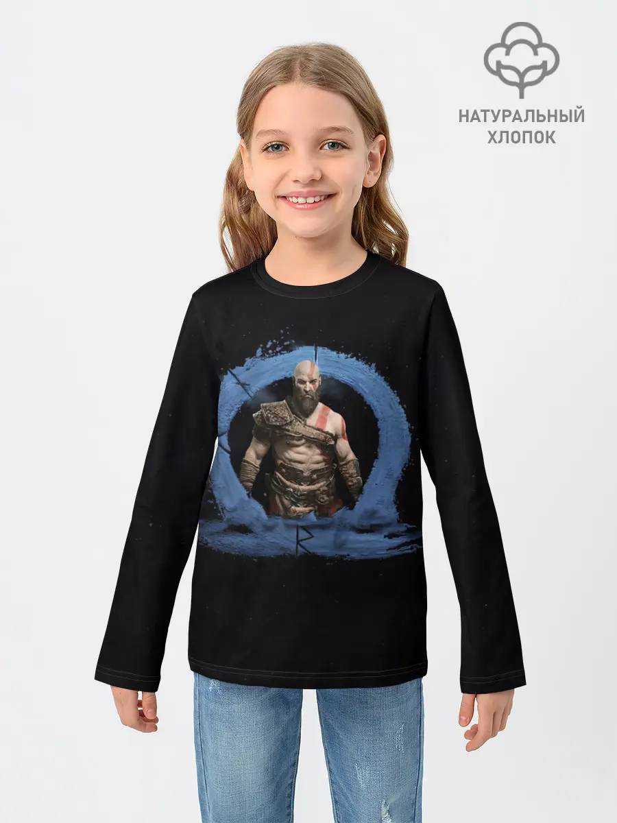 Детский лонгслив / God Of War Ragnarok