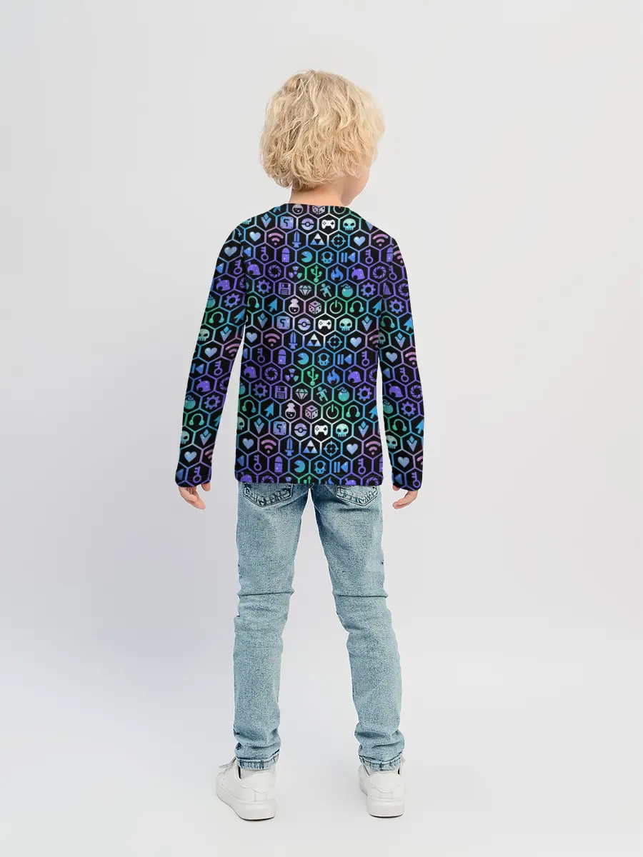 Детский лонгслив / ГЕЙМЕРСКИЙ НЕОН