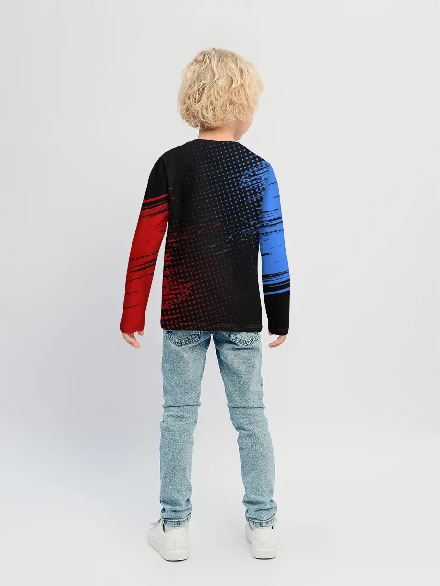 Детский лонгслив / BMW / ТЕКСТУРА