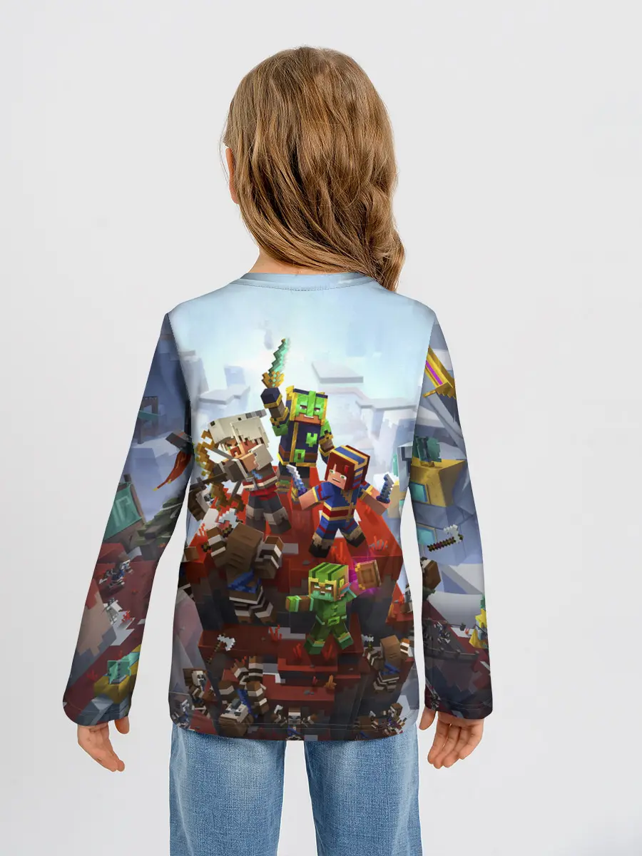 Детский лонгслив / Minecraft Dungeons