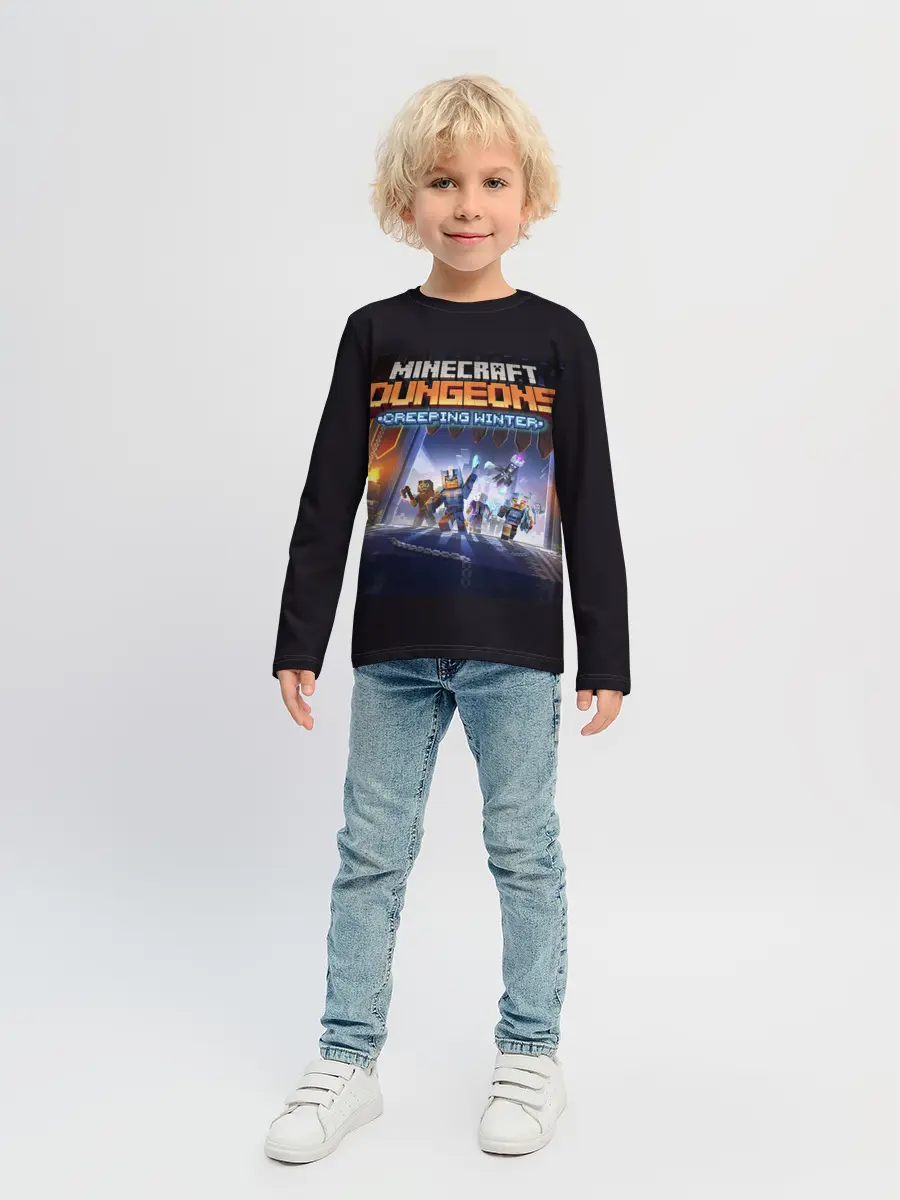 Детский лонгслив / Minecraft Dungeons