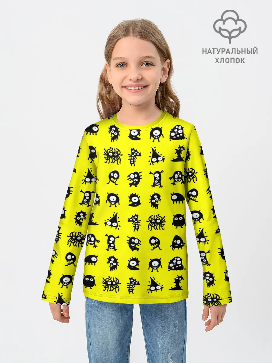 Детский лонгслив / монстры