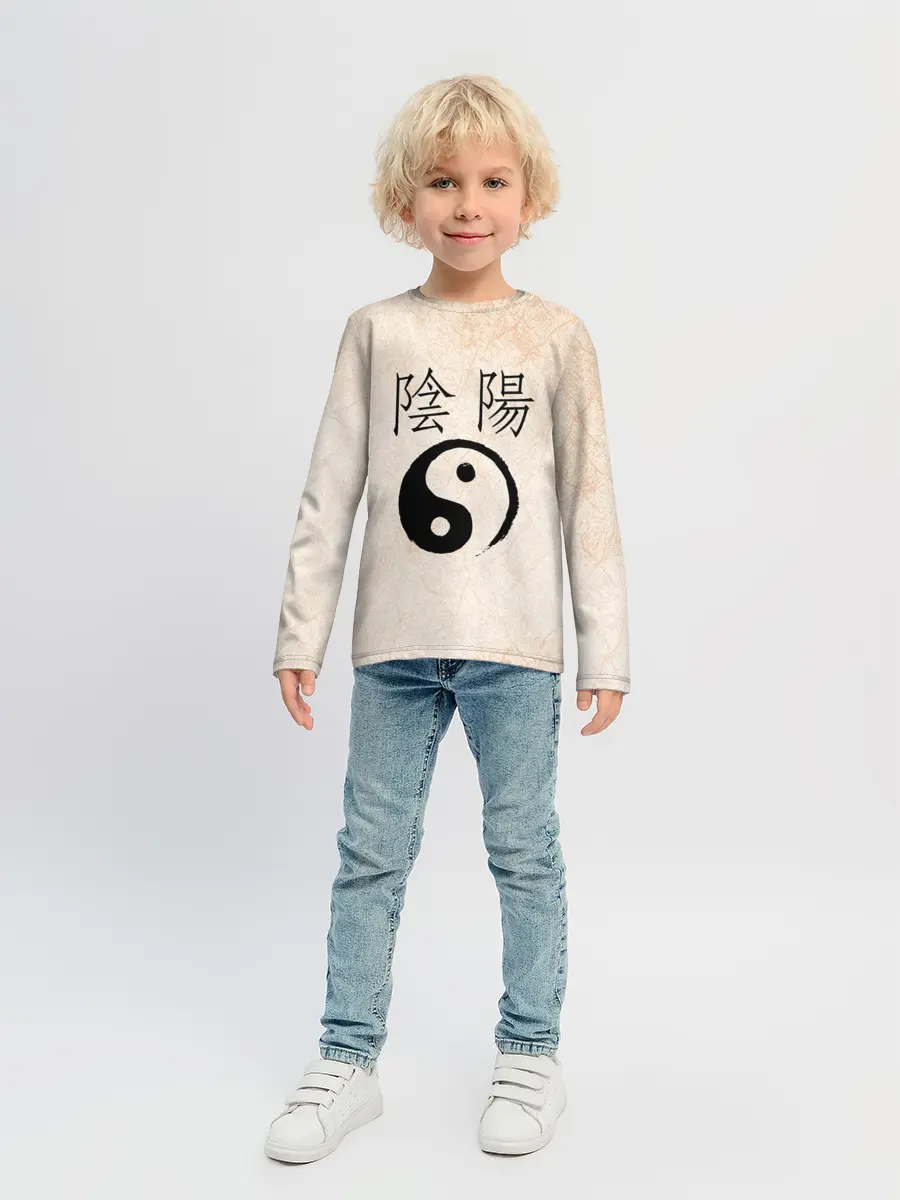 Детский лонгслив / Инь и Янь