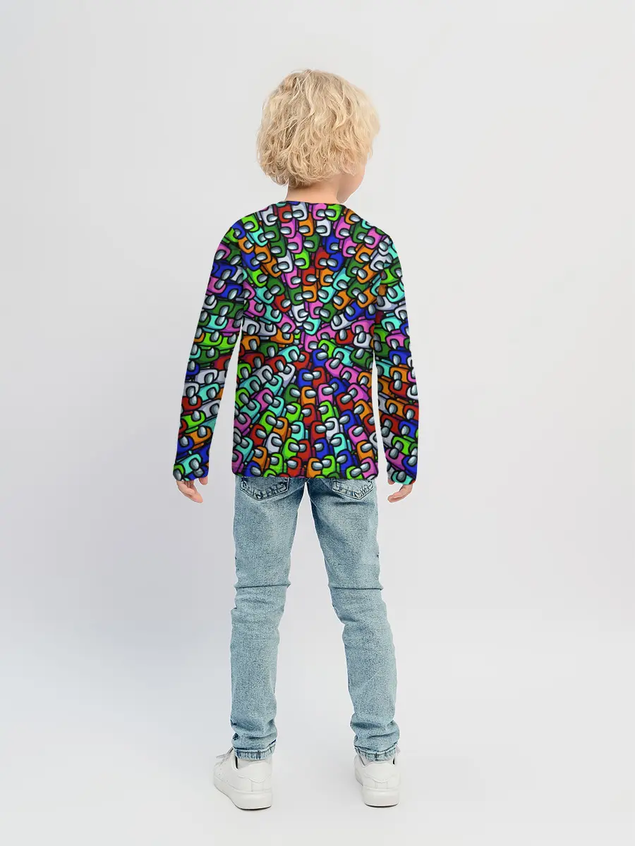 Детский лонгслив / Among Us SHHHHHHH!